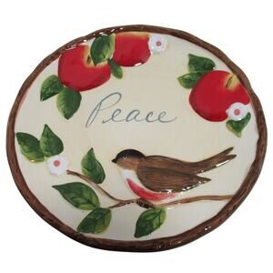 Cracker Barrel Apple Collection 8 5/8" Salad Plate Peace
